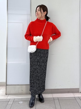 「GSC53030」｜sayaさん（レディース・155cm）の冬コーディネート