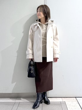 「ROPE' PICNIC（ロペピクニック）のアイテム」を使った、sayaさん（レディース・155cm）の秋コーディネート