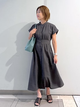 「アイテム（ワンピース/ドレス）」を使った、sayaさん（レディース・155cm）の夏コーディネート