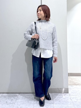 「アイテム（アクセサリー）」を使った、sayaさん（レディース・155cm・30代）の秋コーディネート