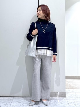 「アイテム（アクセサリー）」を使った、sayaさん（レディース・155cm・30代）の秋コーディネート