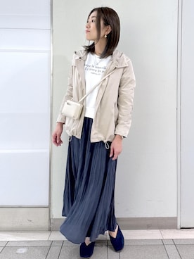 「ショート」｜「アイテム（ジャケット/アウター）」を使った、sayaさん（レディース・155cm）の冬コーディネート