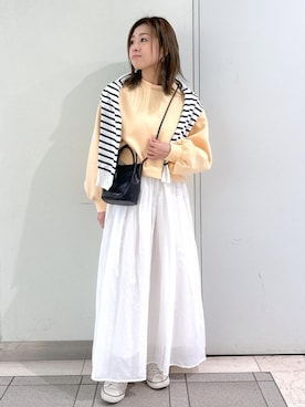「GDC14050」｜sayaさん（レディース・155cm）の春コーディネート