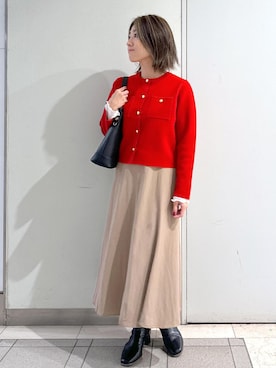 「アイテム（ブーツ）」を使った、sayaさん（レディース・155cm・30代）の秋コーディネート