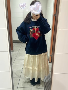 「LAKOLE（ラコレ）のアイテム（シューズ）」を使った、nanachiikawaさん（レディース・153cm）の冬コーディネート