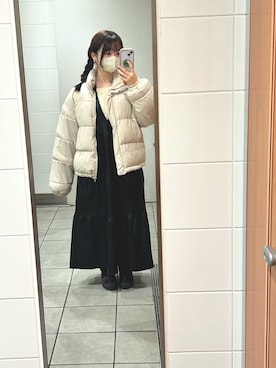「LAKOLE（ラコレ）のアイテム（ワンピース/ドレス）」を使った、nanachiikawaさん（レディース・153cm）の冬コーディネート