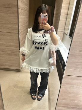 「Romantic Standard（ロマンティックスタンダード）のアイテム」を使った、nanachiikawaさん（レディース・153cm）の夏コーディネート