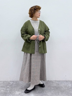 「アイテム（ニット/セーター）」を使った、tosa0101さん（レディース・152cm・40代）の夏コーディネート