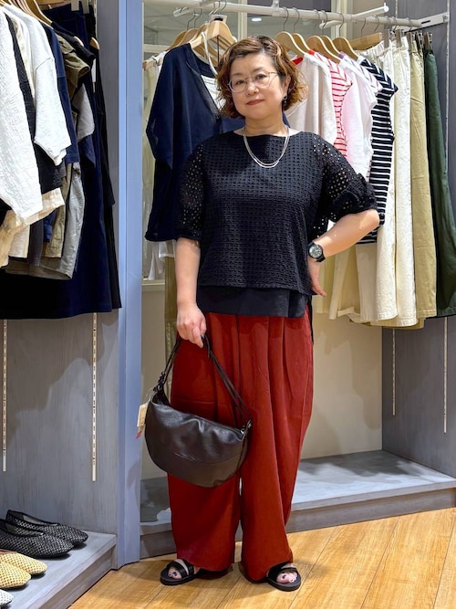 ブラウス シャツ 「natural by clip」カットワークレイヤードブラウス レディース studio CLIP ブラウス シャツ 「natural by clip」カットワーク