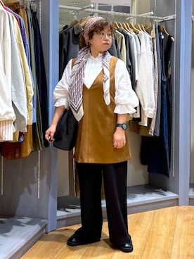 「アイテム（ファッション雑貨）」を使った、tosa0101さん（レディース・152cm・50代）の秋コーディネート