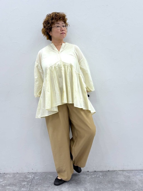 セール】《natural by clip》バルーンスリーブブラウス（シャツ