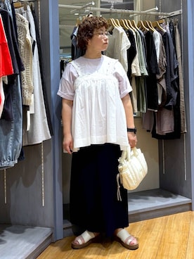 「アイテム（トートバッグ）」を使った、tosa0101さん（レディース・152cm・50代）の夏コーディネート