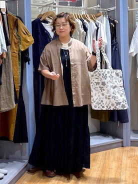 「アイテム（トートバッグ）」を使った、tosa0101さん（レディース・152cm・50代）の夏コーディネート