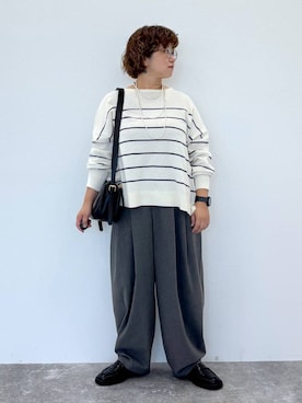 「アイテム（ローファー）」を使った、tosa0101さん（レディース・152cm・40代）の秋コーディネート