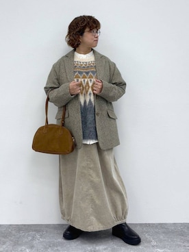 「アイテム（スカート）」を使った、tosa0101さん（レディース・152cm・50代）の秋コーディネート