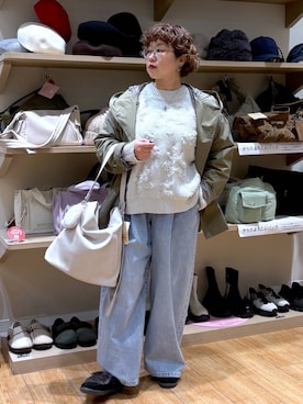 「アイテム（モカシン/デッキシューズ）」を使った、tosa0101さん（レディース・152cm）の秋コーディネート