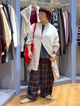 「アイテム（帽子）」を使った、tosa0101さん（レディース・152cm・50代）の秋コーディネート