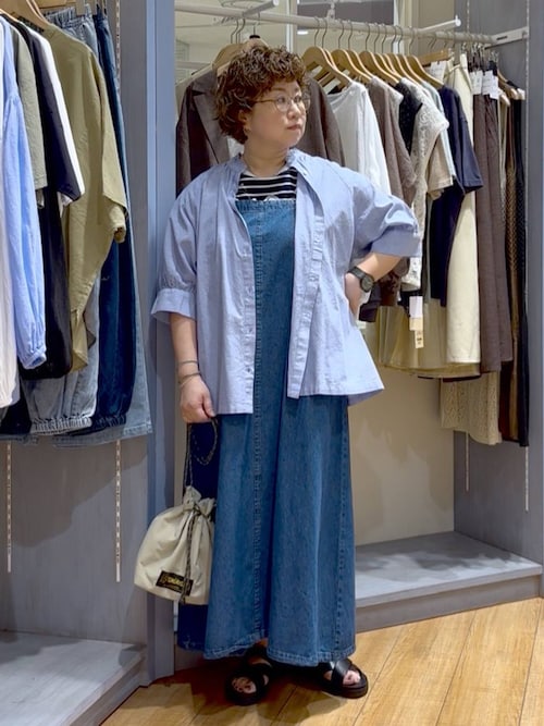 セール】デニムジャンパースカート[プチサイズあり]《CLIP denim