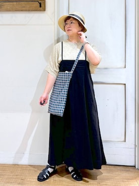 「アイテム（ワンピース/ドレス）」を使った、tosa0101さん（レディース・152cm・40代）の夏コーディネート