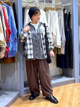 「アイテム（ベスト）」を使った、tosa0101さん（レディース・152cm・50代）の秋コーディネート