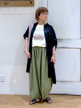 「アイテム（パンツ）」を使った、tosa0101さん（レディース・152cm・40代）の夏コーディネート