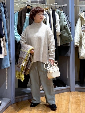 「アイテム（トップス）」を使った、tosa0101さん（レディース・152cm・50代）の冬コーディネート