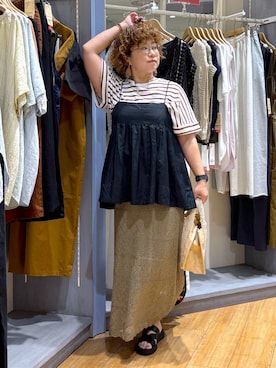 「アイテム（トートバッグ）」を使った、tosa0101さん（レディース・152cm・50代）の夏コーディネート