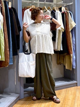 「アイテム（バッグ）」を使った、tosa0101さん（レディース・152cm・50代）の夏コーディネート