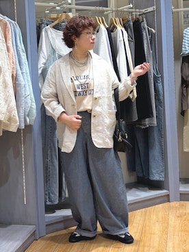 「studio CLIP（スタディオクリップ）のアイテム（ジャケット/アウター）」を使った、tosa0101さん（レディース・152cm）の春コーディネート