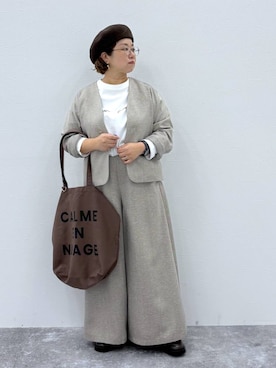 「アイテム（スーツセット）」を使った、tosa0101さん（レディース・152cm）の秋コーディネート