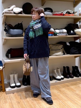 「アイテム（ショルダーバッグ）」を使った、tosa0101さん（レディース・152cm・50代）の冬コーディネート