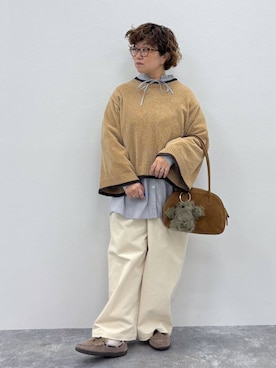 「アイテム（トップス）」を使った、tosa0101さん（レディース・152cm・50代）の冬コーディネート