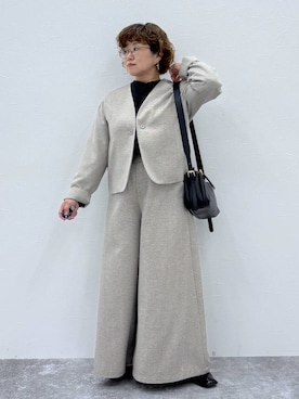 「アイテム（スーツセット）」を使った、tosa0101さん（レディース・152cm）の秋コーディネート