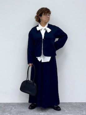 「アイテム（スーツセット）」を使った、tosa0101さん（レディース・152cm）の秋コーディネート
