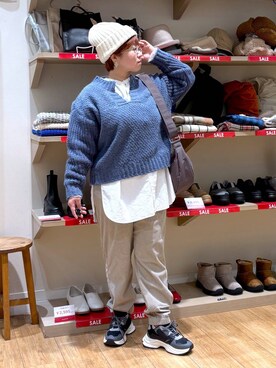 「アイテム（帽子）」を使った、tosa0101さん（レディース・152cm・40代）の冬コーディネート
