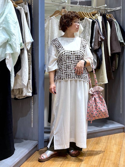 セール】《natural by clip》鹿の子BIGワンピース[プチサイズあり