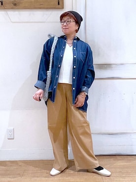 「クリップDAYS_studio CLIP」｜「アイテム（アクセサリー）」を使った、tosa0101さん（レディース・152cm）の秋コーディネート