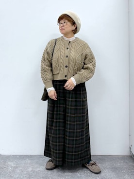 「アイテム（帽子）」を使った、tosa0101さん（レディース・152cm・40代）の秋コーディネート