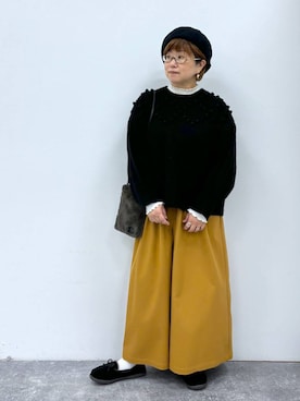 「アイテム（帽子）」を使った、tosa0101さん（レディース・152cm・40代）の秋コーディネート