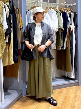 「アイテム（ショルダーバッグ）」を使った、tosa0101さん（レディース・152cm・40代）の夏コーディネート