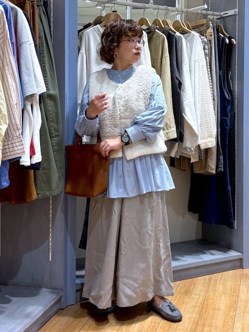 パッチワークボアベスト（ベスト）｜studio CLIP（スタディオクリップ