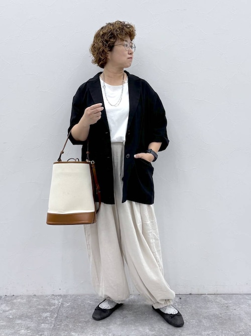 セール】リネンライクハーフスリーブジャケット（テーラードジャケット