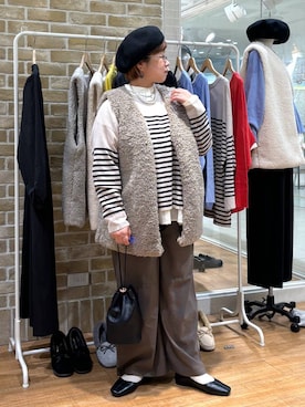 「アイテム（帽子）」を使った、tosa0101さん（レディース・152cm・40代）の秋コーディネート