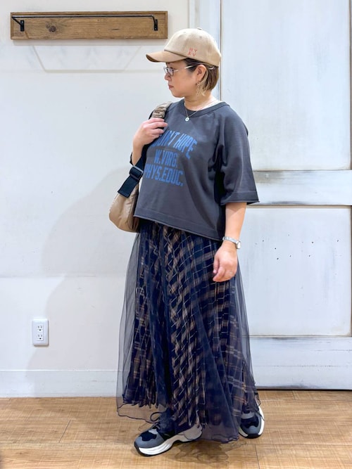 CDJ ado タオル ロングTシャツ セット 100-130]セーラーカラーロンT(カットソー・Tシャツ) | a.v.v
