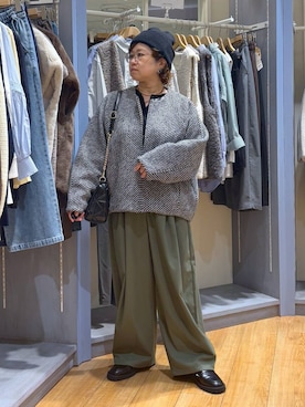 「アイテム（ノーカラーコート）」を使った、tosa0101さん（レディース・152cm・50代）の秋コーディネート