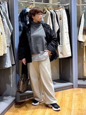 「アイテム（ベスト）」を使った、tosa0101さん（レディース・152cm・40代）の冬コーディネート