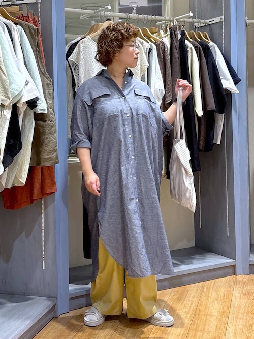 大人も着やすいシンプルファッション イージーケア・接触冷感】ボリュームギャザーイージーパンツ パンツ