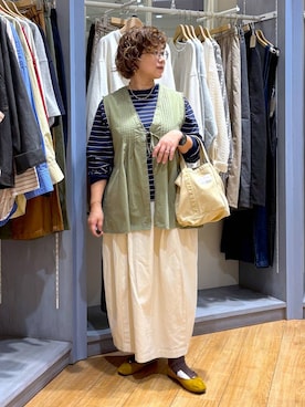 「アイテム（ベスト）」を使った、tosa0101さん（レディース・152cm・50代）の秋コーディネート
