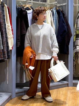 「アイテム（アクセサリー）」を使った、tosa0101さん（レディース・152cm・50代）の秋コーディネート