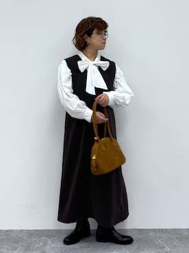 「アイテム（ワンピース）」を使った、tosa0101さん（レディース・152cm・40代）の秋コーディネート
